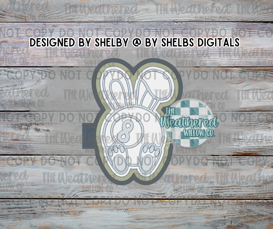 8 Ball Bunny - Silicone Freshie Mold