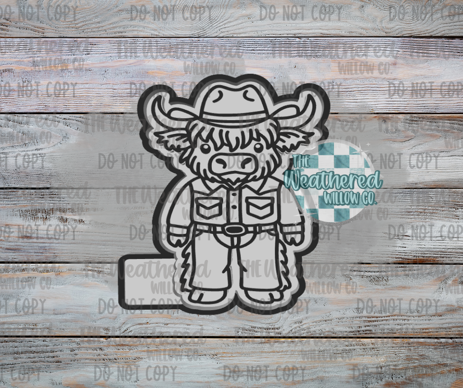 Cowboy Highland - Silicone Freshie Mold