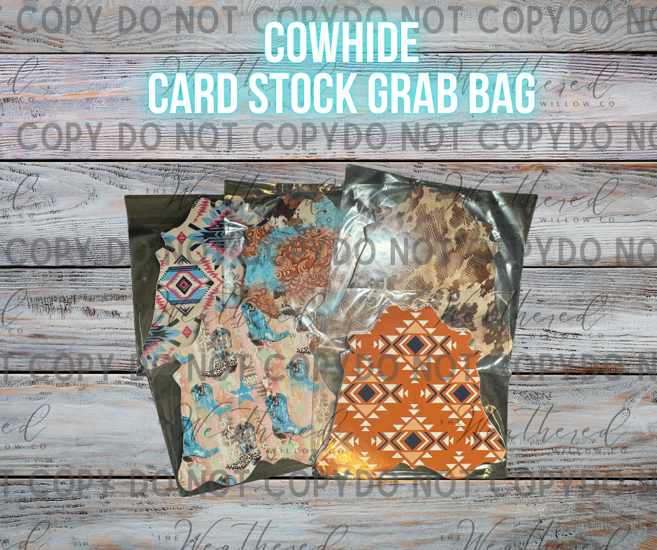 Cowhide - Premium Cardstock Grab Bag
