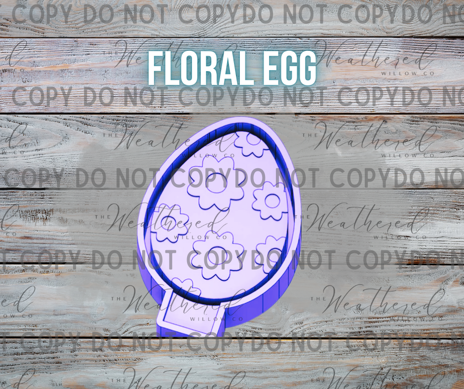 Floral Egg - Silicone Freshie Mold