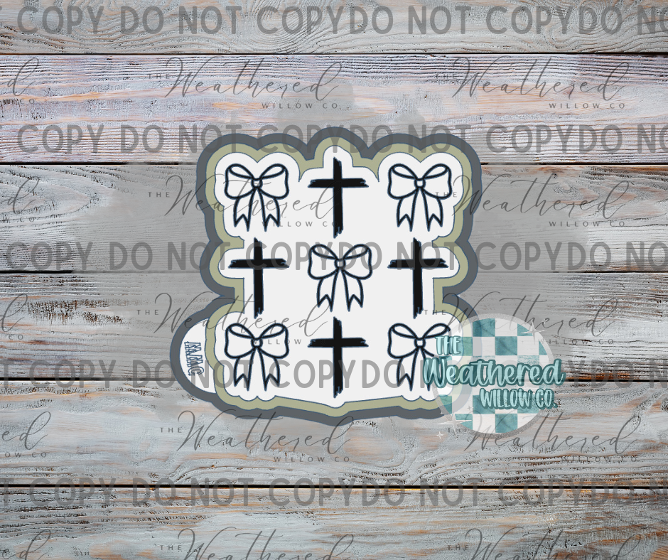 Crosses and Bows - Silicone Freshie Mold