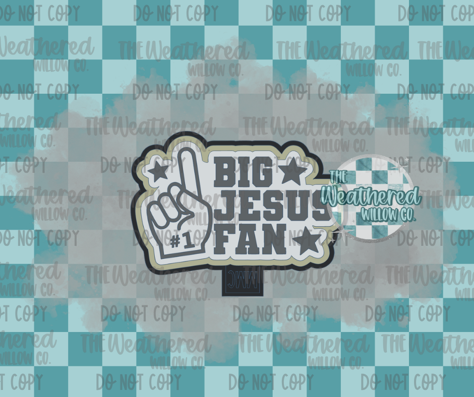 Big Jesus Fan - Silicone Freshie Mold