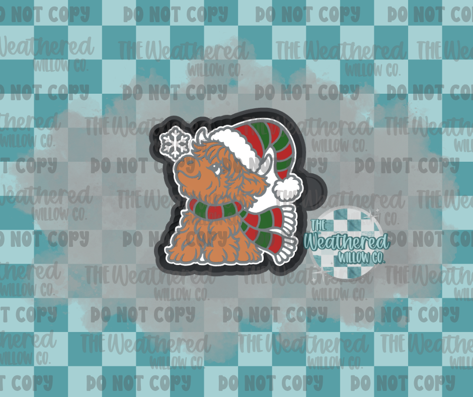 Snowflake Highland - Silicone Freshie Mold