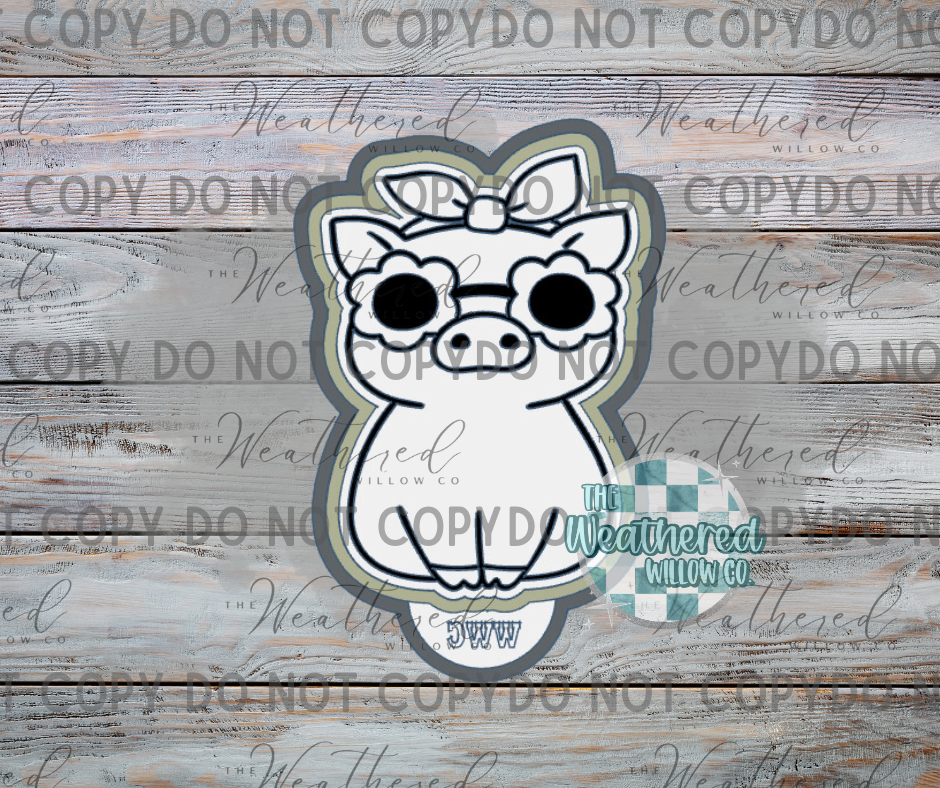 Summer Pig - Silicone Freshie Mold