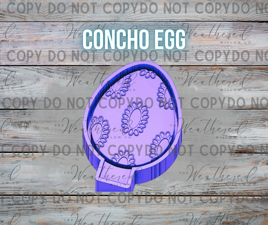 Concho Egg - Silicone Freshie Mold