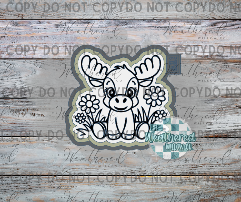 Cute Moose - Silicone Freshie Mold