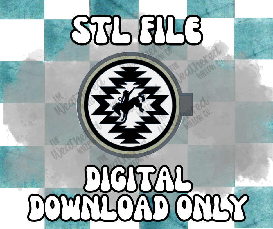 Aztec Cowboy Circle - STL FILE
