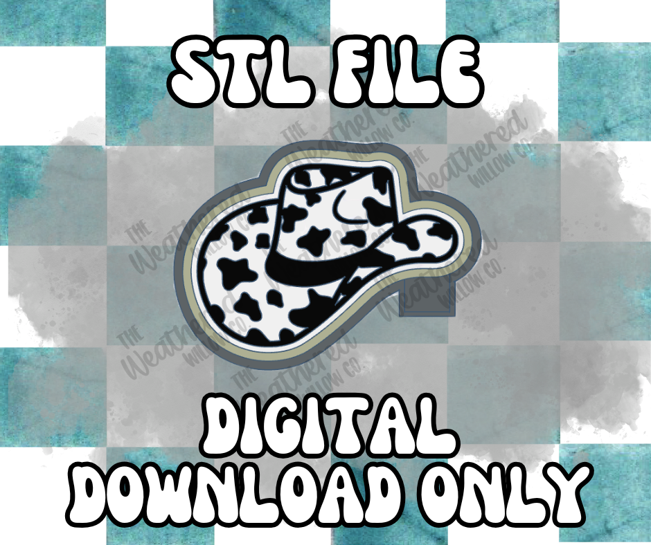 Cow print hat - STL FILE