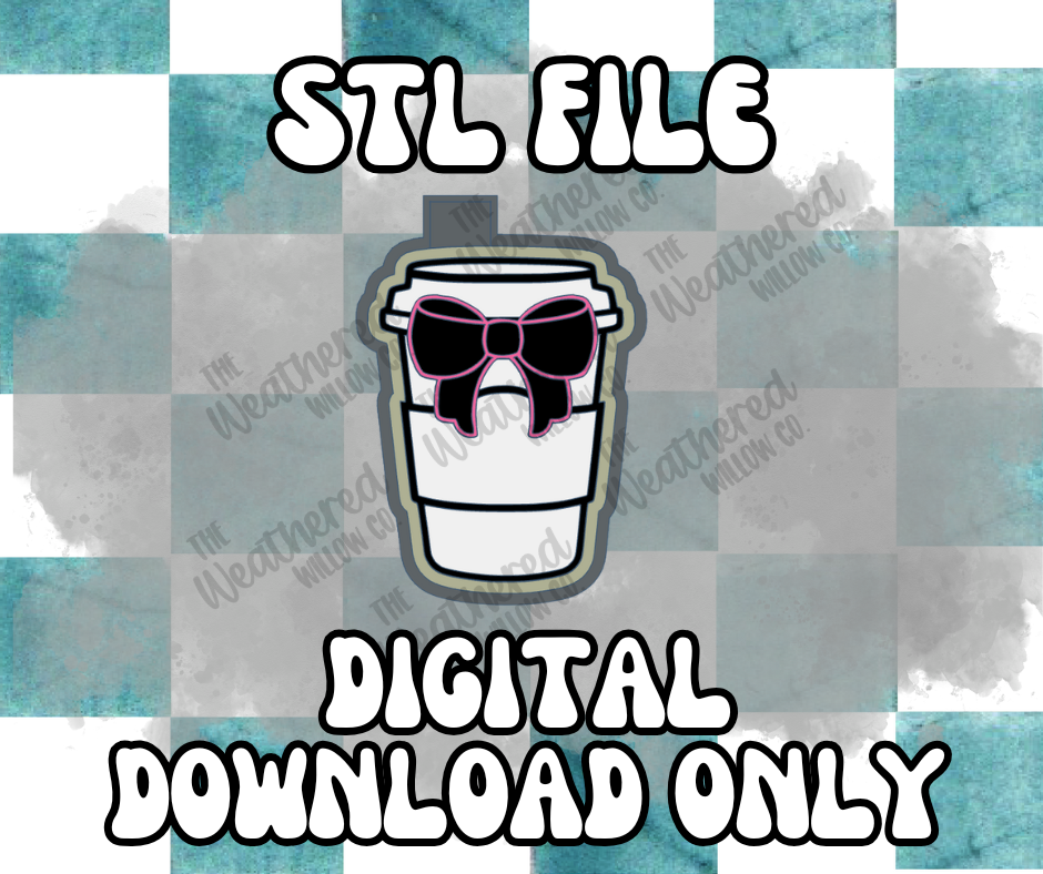 Hot Cup with Bow - STL FILE