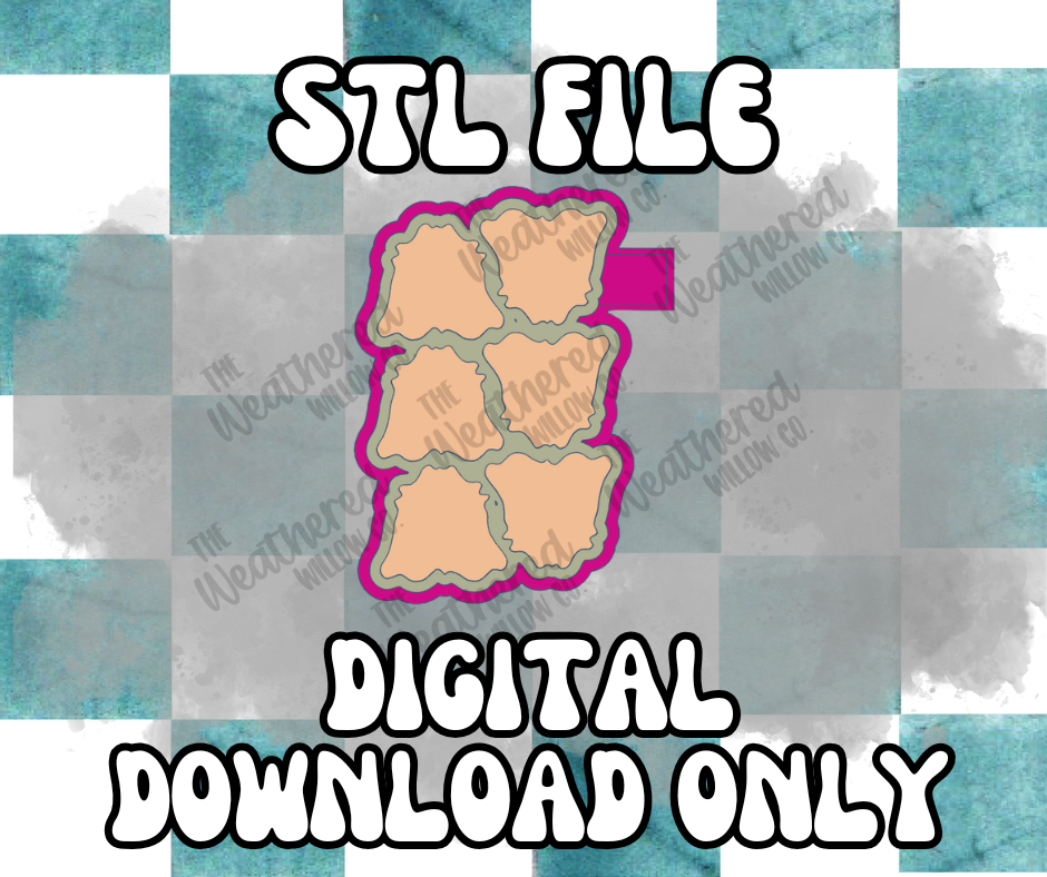 Blank Cowhide Wax Tray/Sample Tray - STL FILE