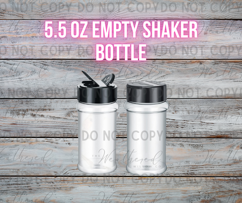 Empty Shaker bottle - 5.5 oz