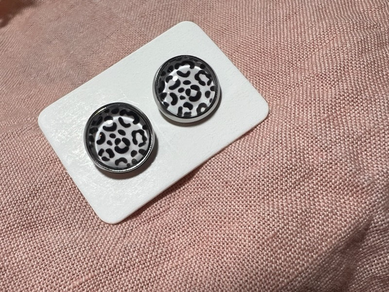 Leopard Stud Earrings