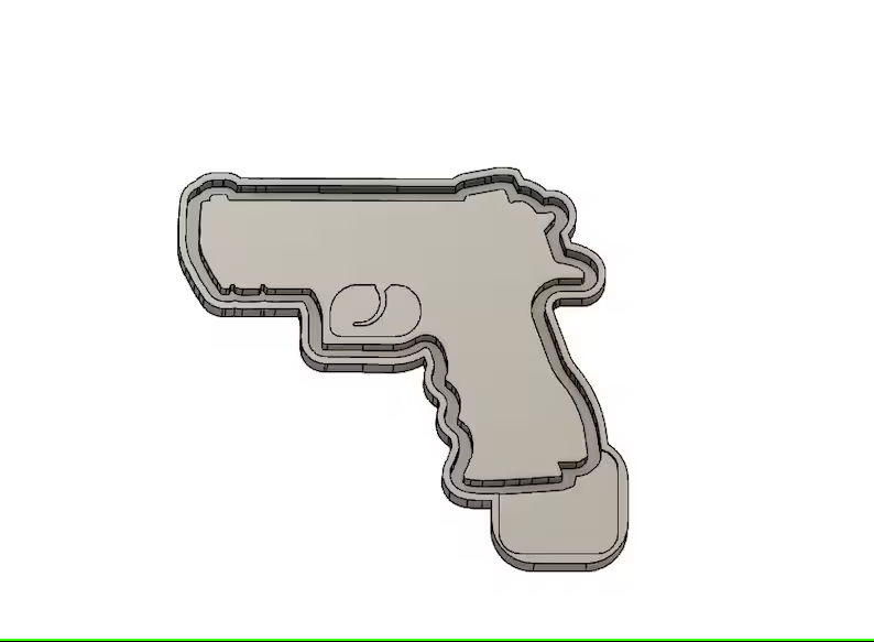 Pistol - Silicone Freshie Mold