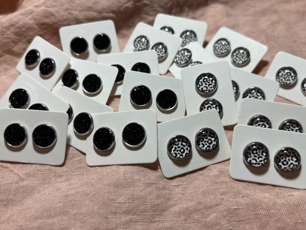 Leopard Stud Earrings