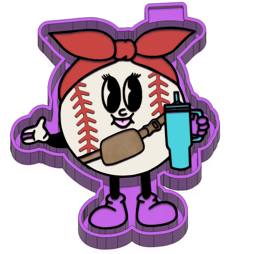Boujee Baseball - Silicone Freshie Mold