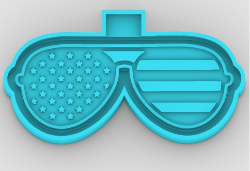 American Flag Sunnies - Silicone Freshie Mold