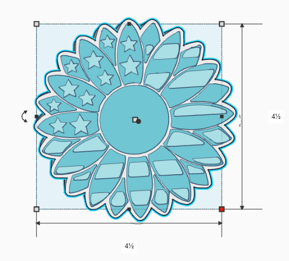 American Flag Sunflower - Silicone Freshie Mold