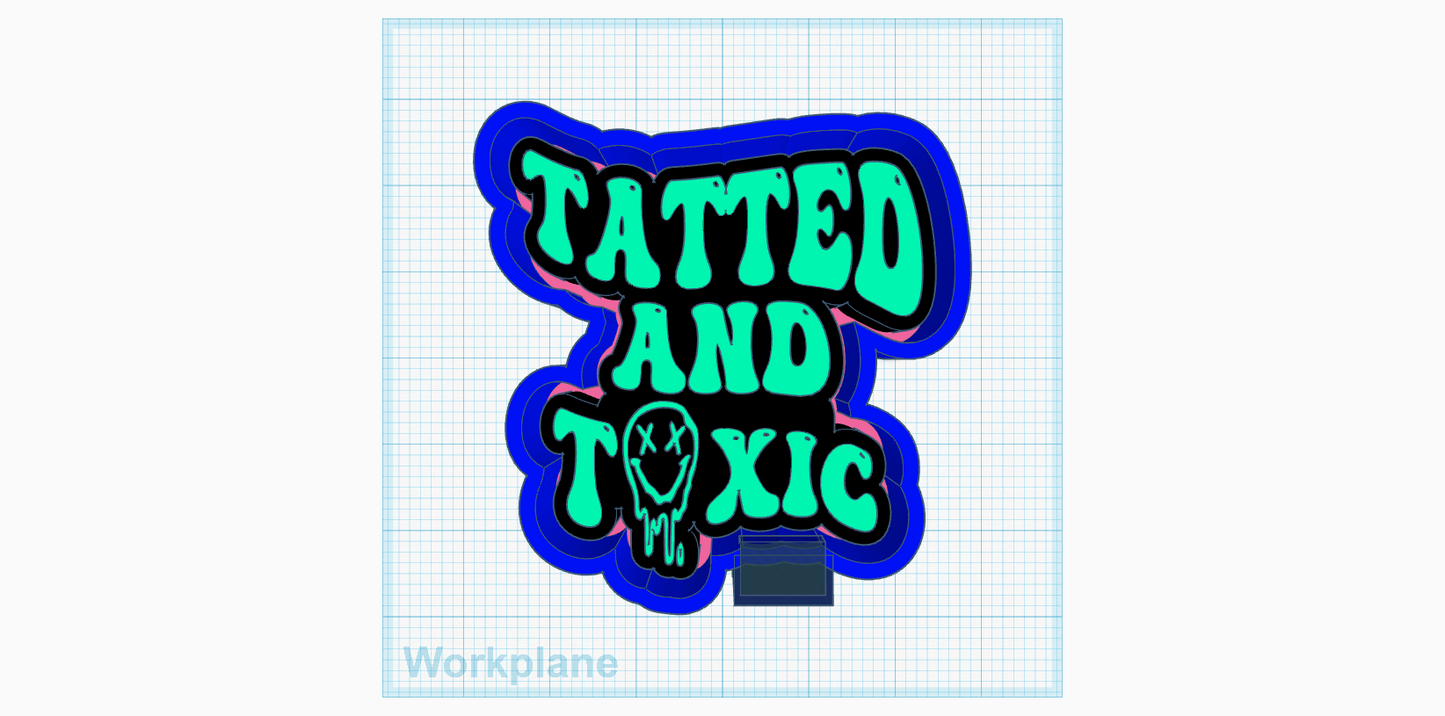 Tatted and toxic - Silicone Freshie Mold