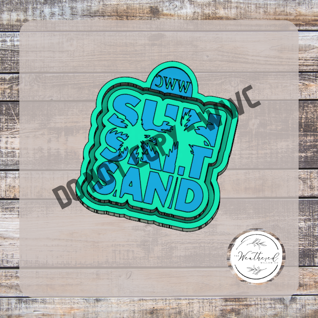 Sun.Salt.Sand - Silicone Freshie Mold