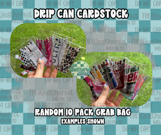 Tall Drip Can Cardstock - Premium Cardstock Grab Bag