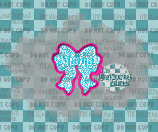 Leopard Mama bow - Silicone Freshie Mold