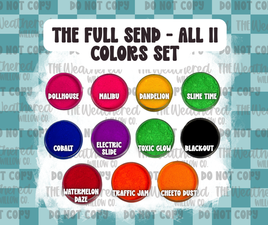 The Full Send Matte Pigment Powder 11 Color Bundle Set