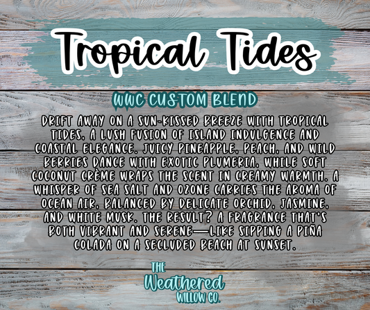 Tropical Tides; WWC Custom Blend - 16oz Scented Aroma Beads