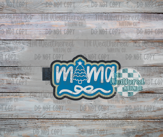 Mama with Christmas tree - Silicone Freshie Mold