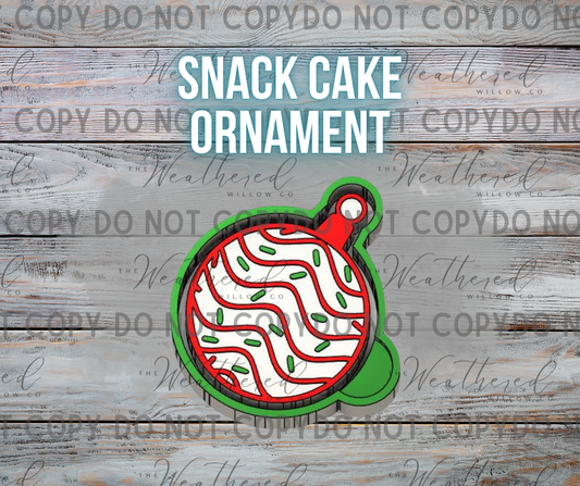 Snack cake ornament - Silicone Freshie Mold