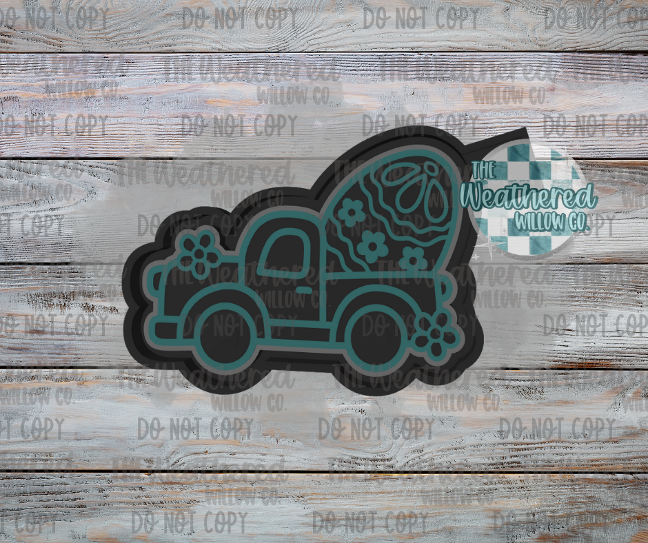 Easter Egg Truck - Silicone Freshie Mold