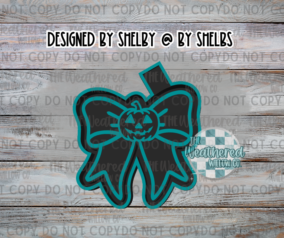 Pumpkin Bow - Silicone Freshie Mold