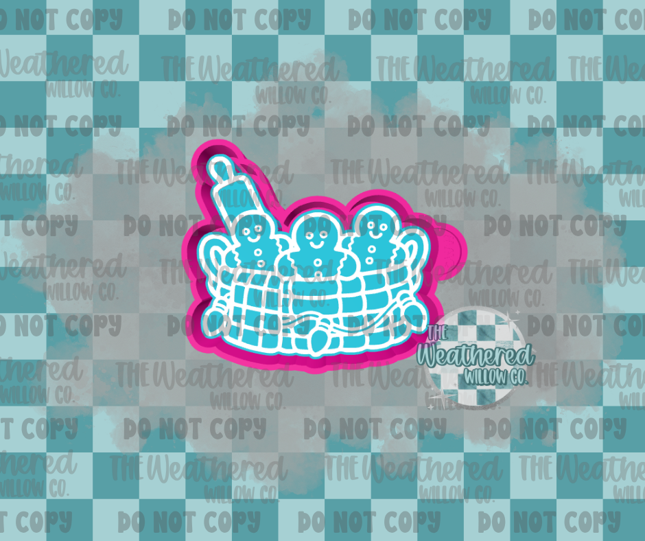 Gingerbread basket - Silicone Freshie Mold