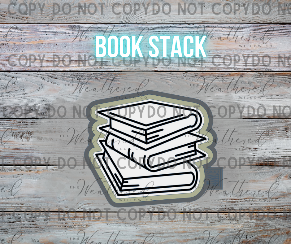 Book Stack - Silicone Freshie Mold