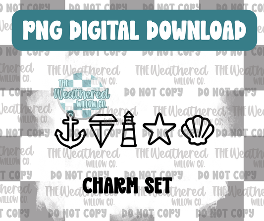 Nautical Charm Set - PNG Digital File Download