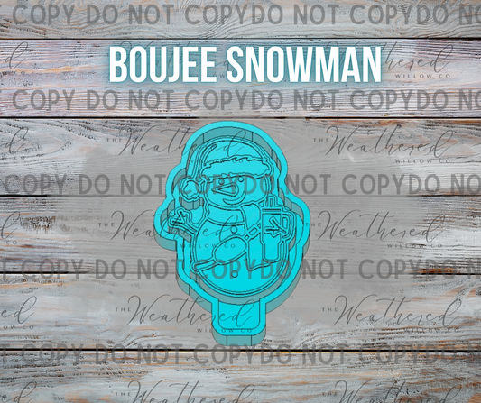 Boujee Snowman - Silicone Freshie Mold