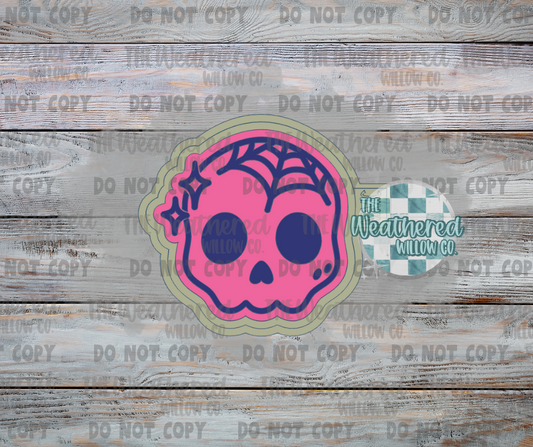 Web Skull - Silicone Freshie Mold