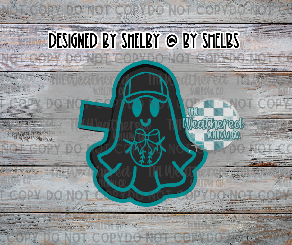 Baseball Ghost - Silicone Freshie Mold