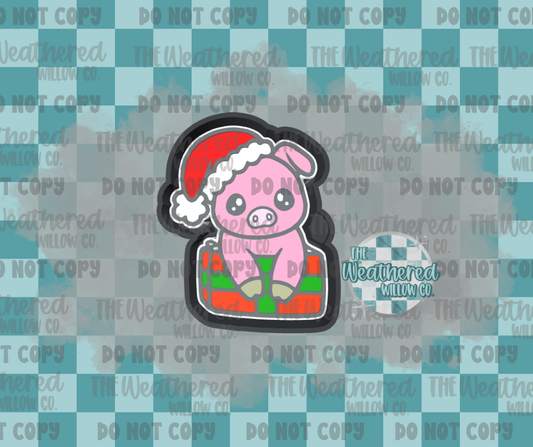 Pig in a present - Silicone Freshie Mold