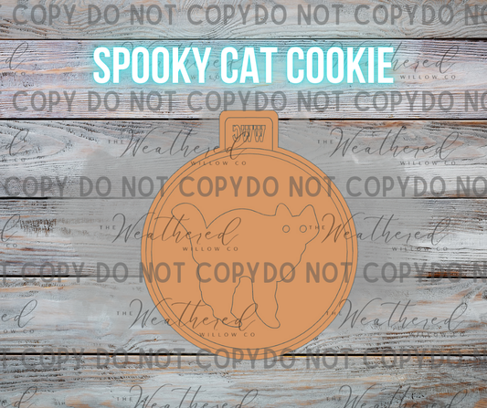 Spooky Cat Cookie - Silicone Freshie Mold