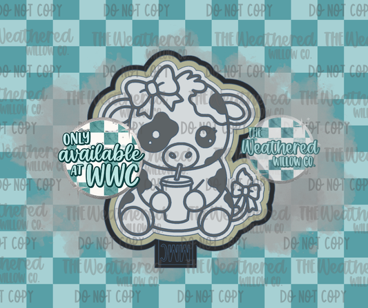 Iced Drink Bow Cow - WWC EXCLUSIVE - Silicone Freshie Mold