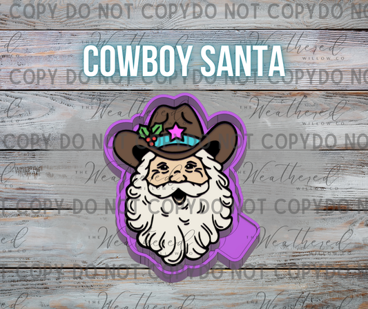 Cowboy Santa - Silicone Freshie Mold