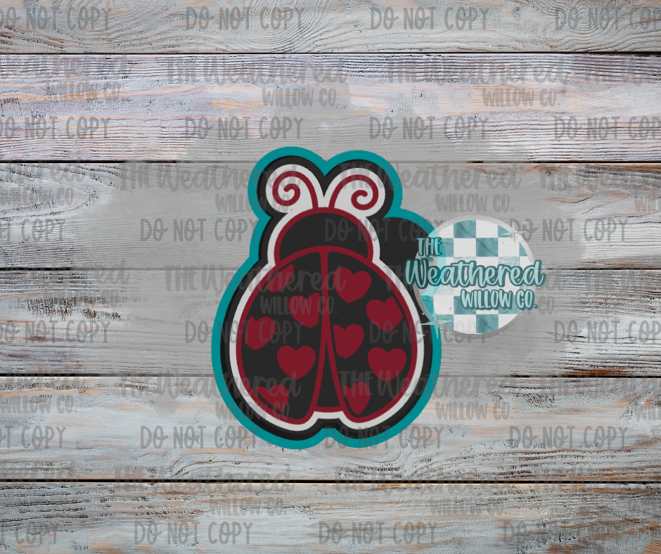 Heart Ladybug - Silicone Freshie Mold