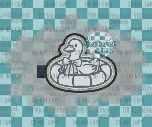 Goose on floatie - Silicone Freshie Mold