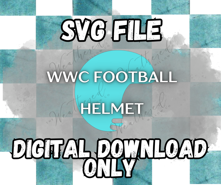 WWC Football Helmet SVG ** DIGITAL DOWNLOAD**