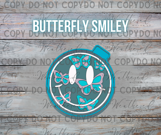 Butterfly Smiley - Silicone Freshie Mold