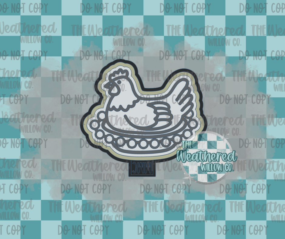 Hen on nest - Silicone Freshie Mold