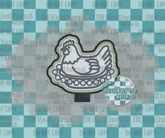Hen on nest - Silicone Freshie Mold