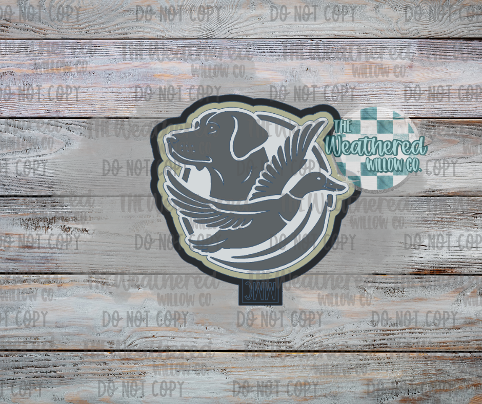 Hunting dog & Duck - Silicone Freshie Mold