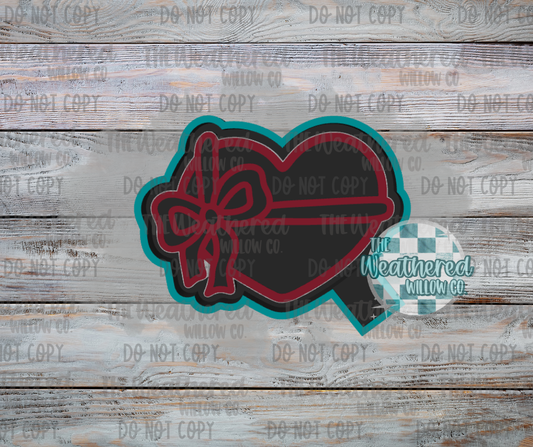 Heart Box of Chocolates with Bow- Silicone Freshie Mold