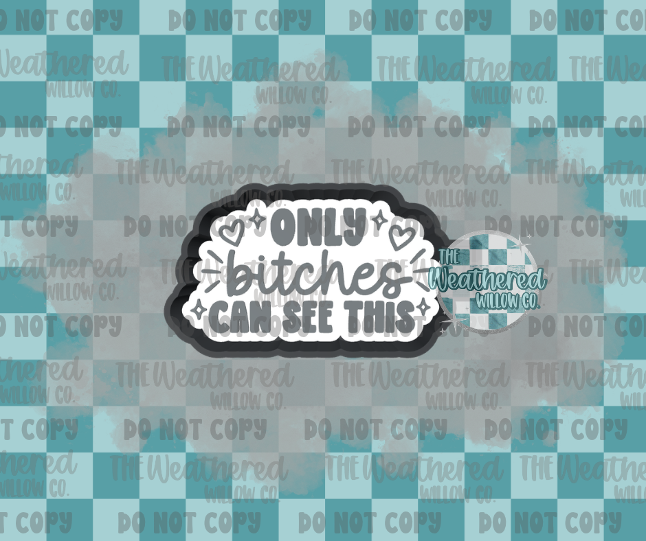 Only bitches can see this - Silicone Freshie Mold